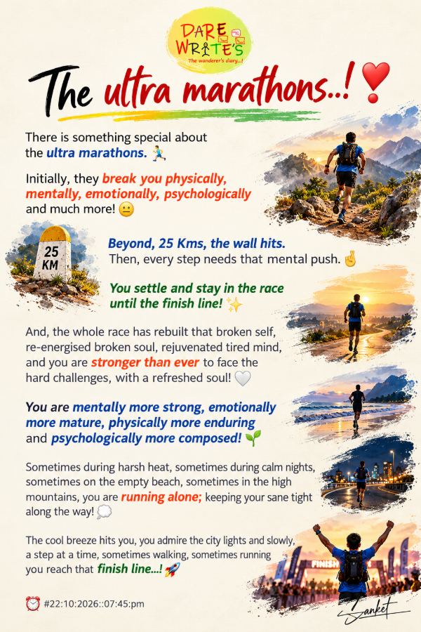 #1471✒️ The ultra marathons..!❣️ There is something special about t…