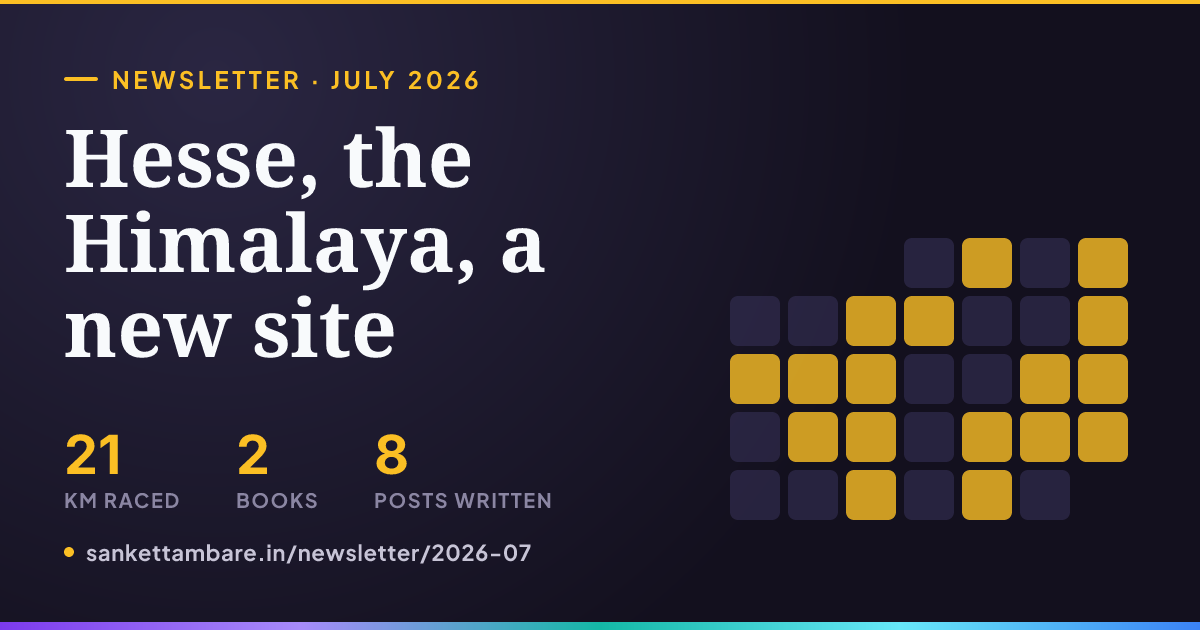 Hesse, the Himalaya, a new site — July 2026