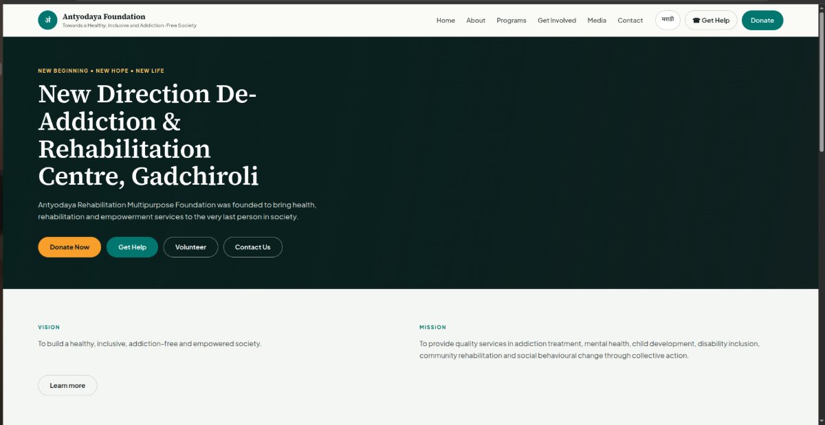 Antyodaya Foundation Website